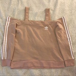 Adidas Off Shoulder Sweatshirt